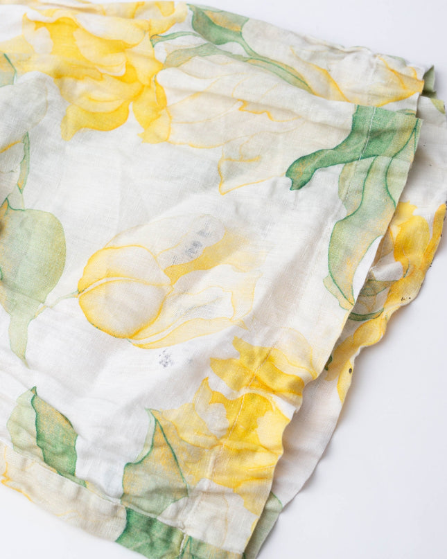 Christy Lynn Marta Yellow Floral Linen Trousers