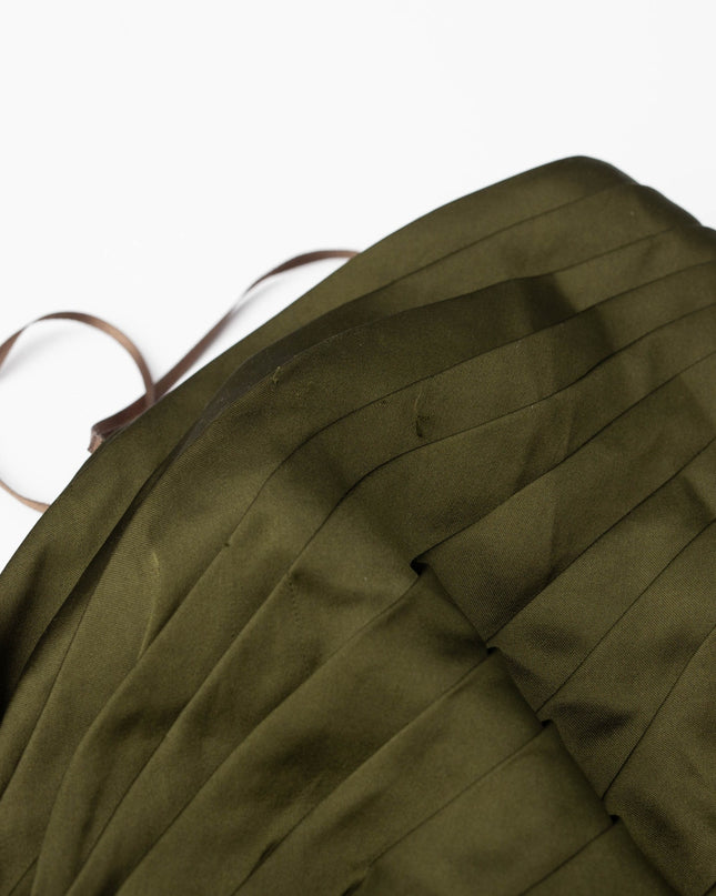 AMUR Green Satin Belle Dress