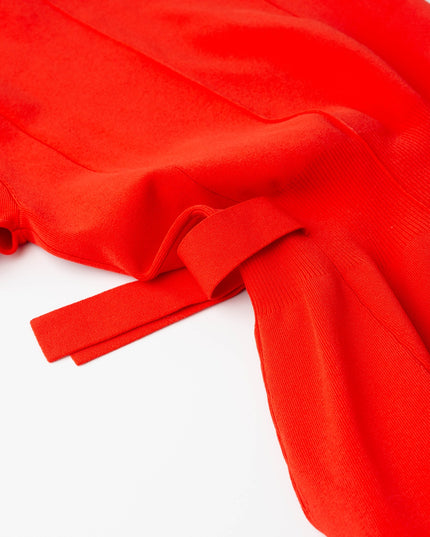 3.1 Phillip Lim Compact Rib Tulip Mini Dress in Red