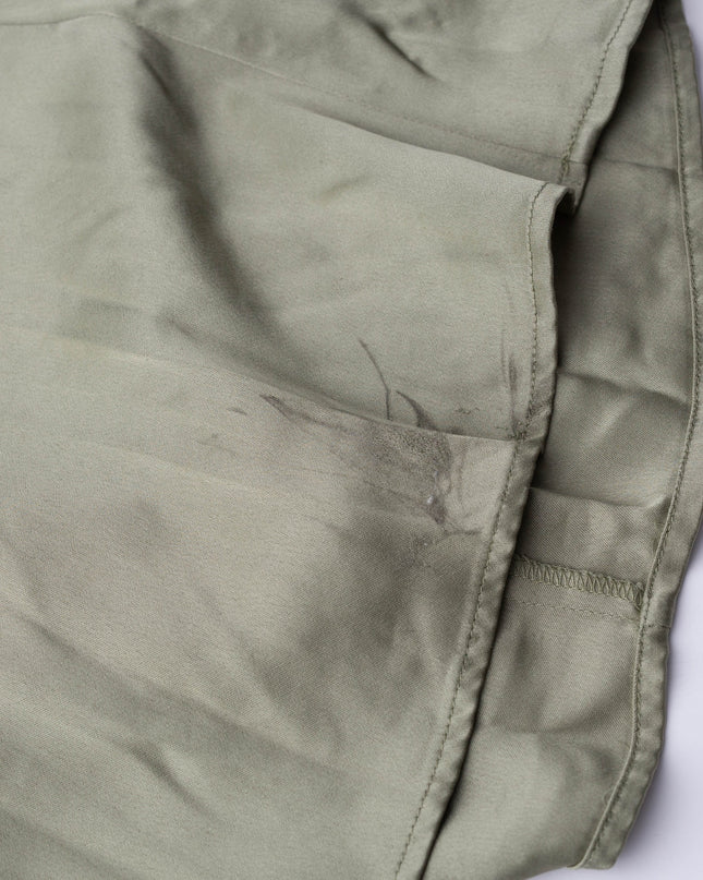 Reformation Sage Green Hensley Silk Dress