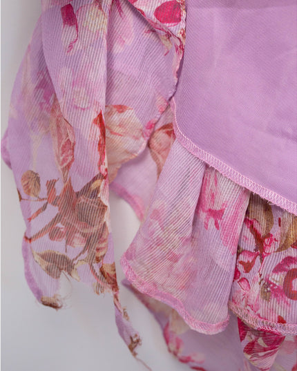 PatBO Floral Haze Flutter Maxi Dress Size 10 – Pink Formal Gown