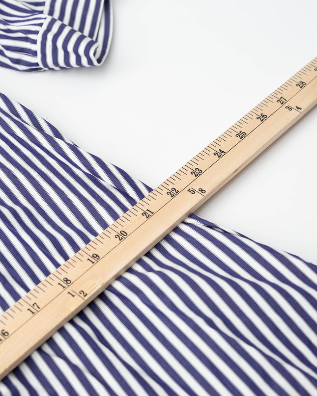 Martin Grant Oversize Blue Strips Cotton Tunic Dress
