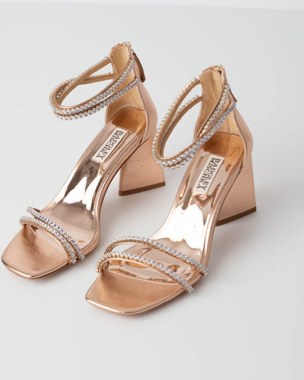 Badgley Mischka Women's Lillie Embellished Strappy High Heel Sandals