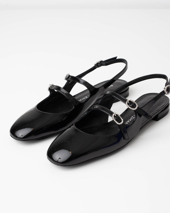 Stuart Weitzman  Clarice Patent Leather Slingback Flats