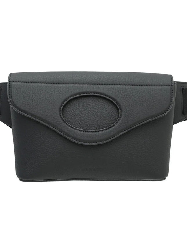 BURBERRY POCKET BELT BAG IN BLACK