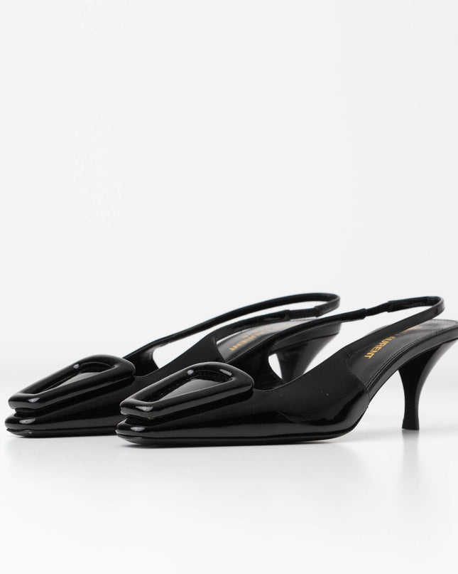 Saint Laurent Women's 24 Slingback Kitten Heel Pumps