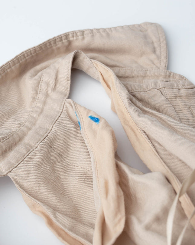 Club Monaco Sleeveless Collared Brown Linen Jumpsuit