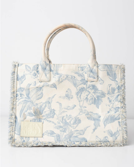 Sandro Kasbah Blue Floral Bag
