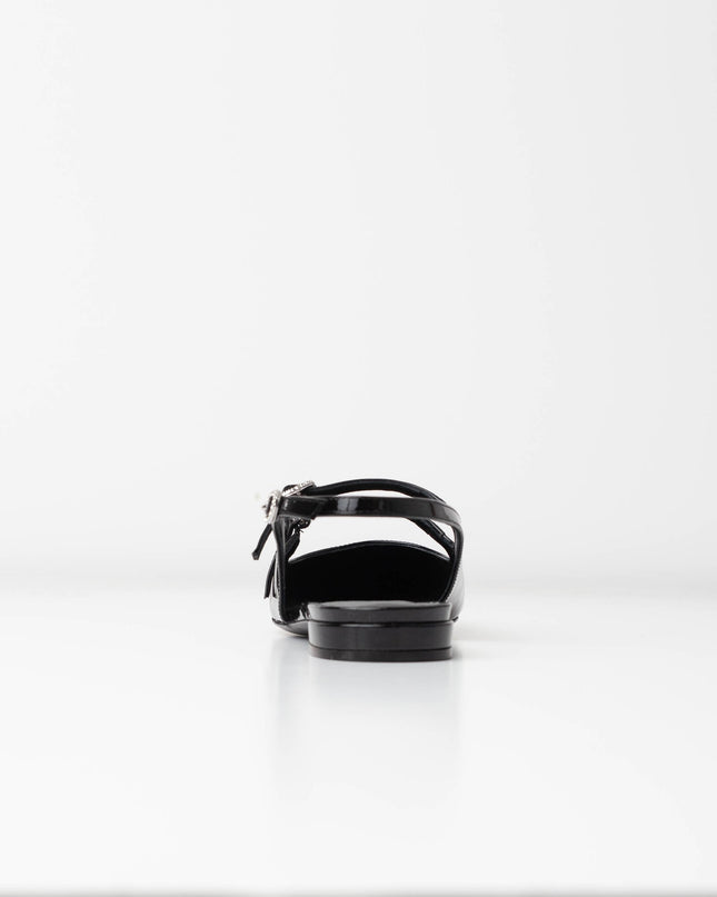 Stuart Weitzman  Clarice Patent Leather Slingback Flats