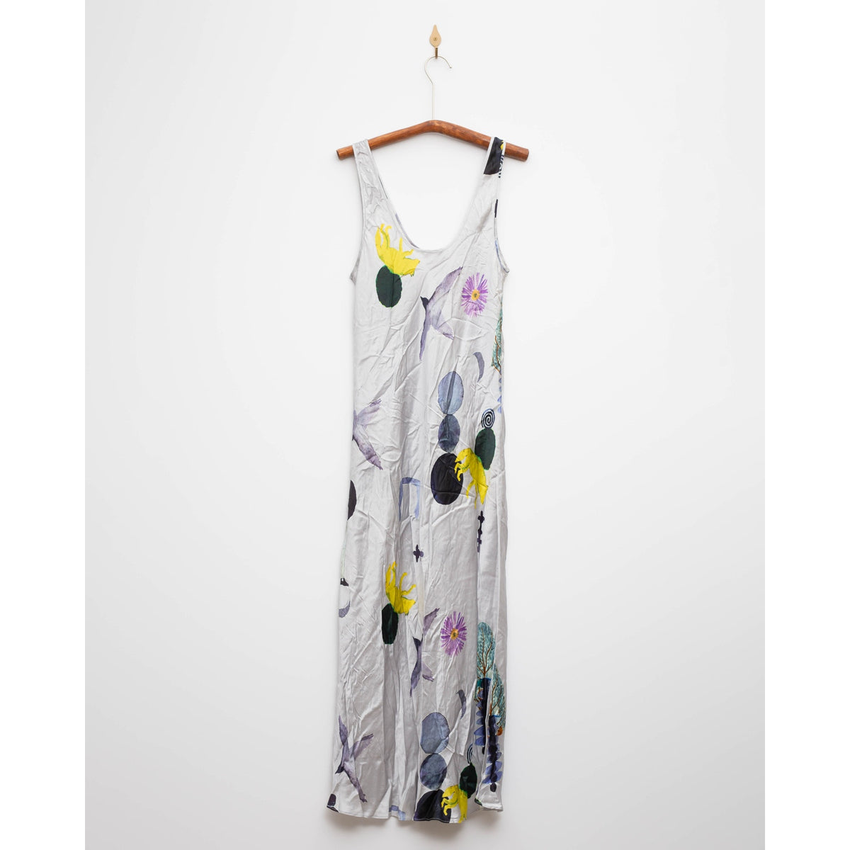 Silk Laundry Scoop Neck Silk Dress — Size XL
