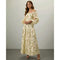 Agua by Agua Bendita Senlis Oasis Off-The-Shoulder Linen Maxi Dress