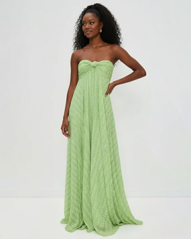 Alexis Elea Green Abstract Dress