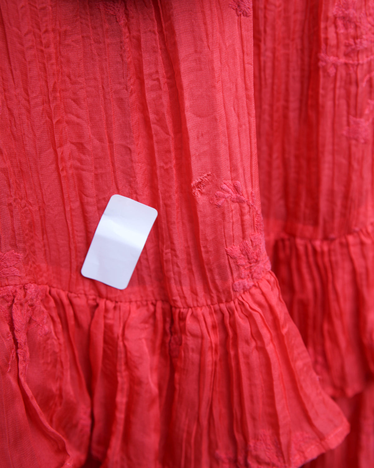 Sabina Musayev Camellia Red Maxi Dress Size XL