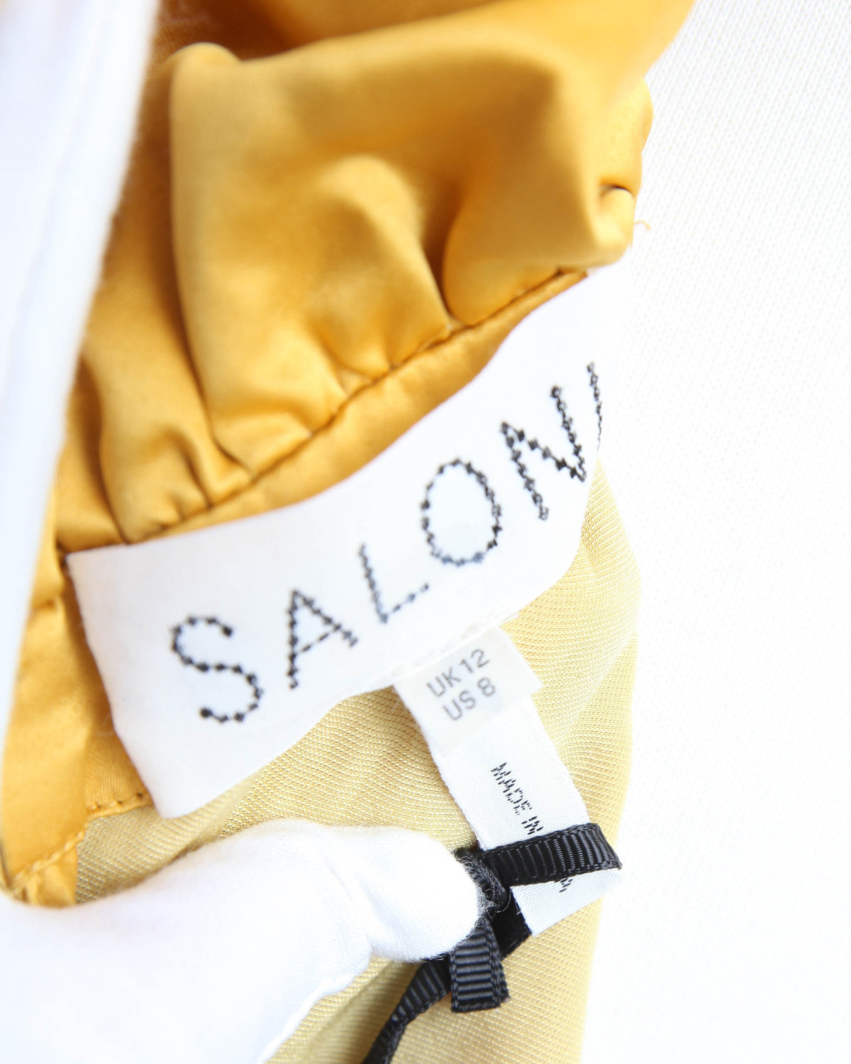 SALONI Fabienne Golden Velvet Gown Size US 8