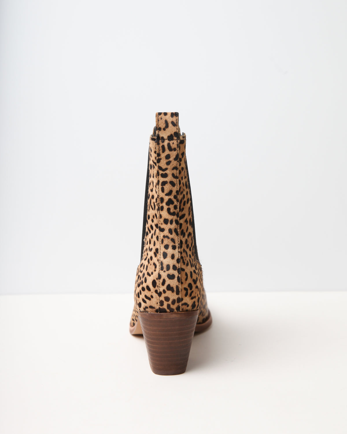 Dolce Vita Shadie Leopard Calf Hair Chelsea Booties