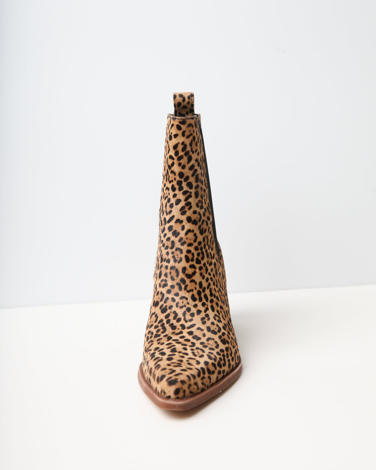 Dolce Vita Shadie Leopard Calf Hair Chelsea Booties
