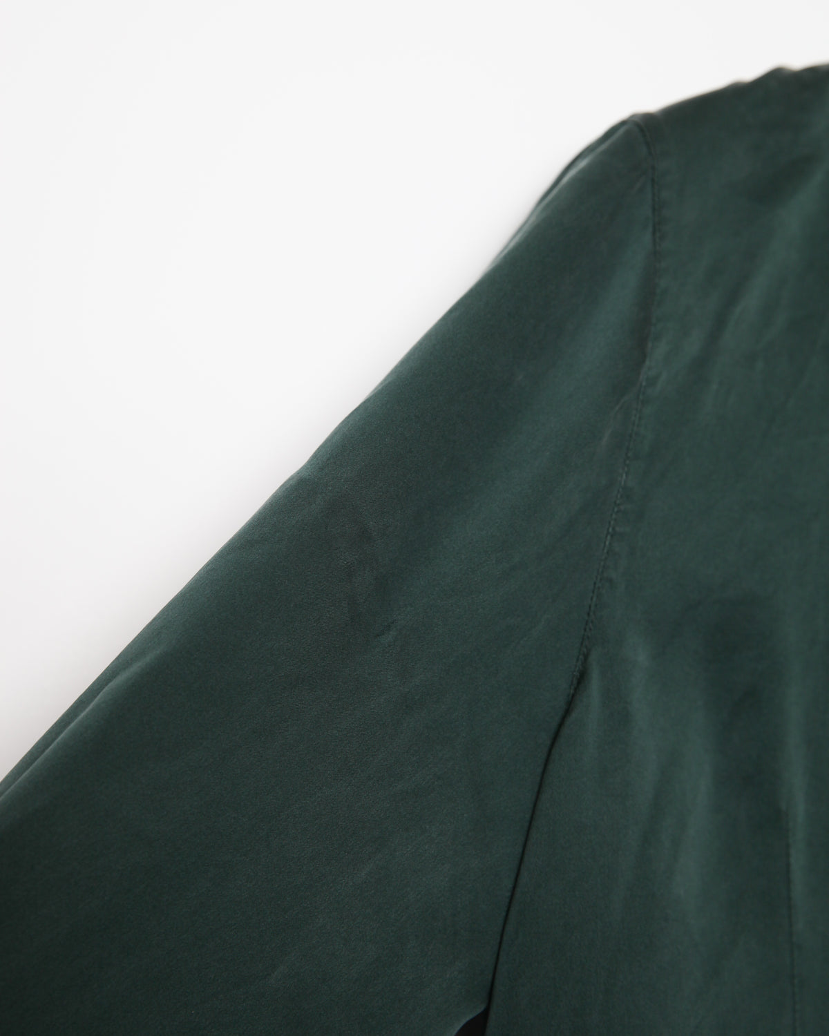 SILK LAUNDRY Relaxed Green Silk Blazer Size US L
