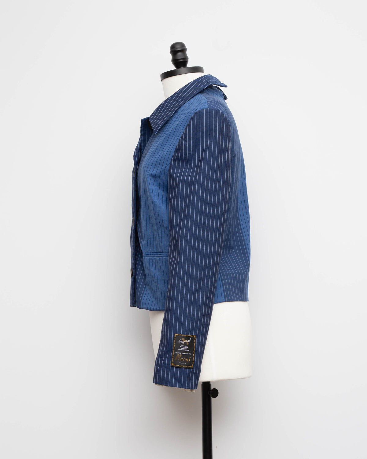 MARNI virgin wool pinstripe jacket in Blue