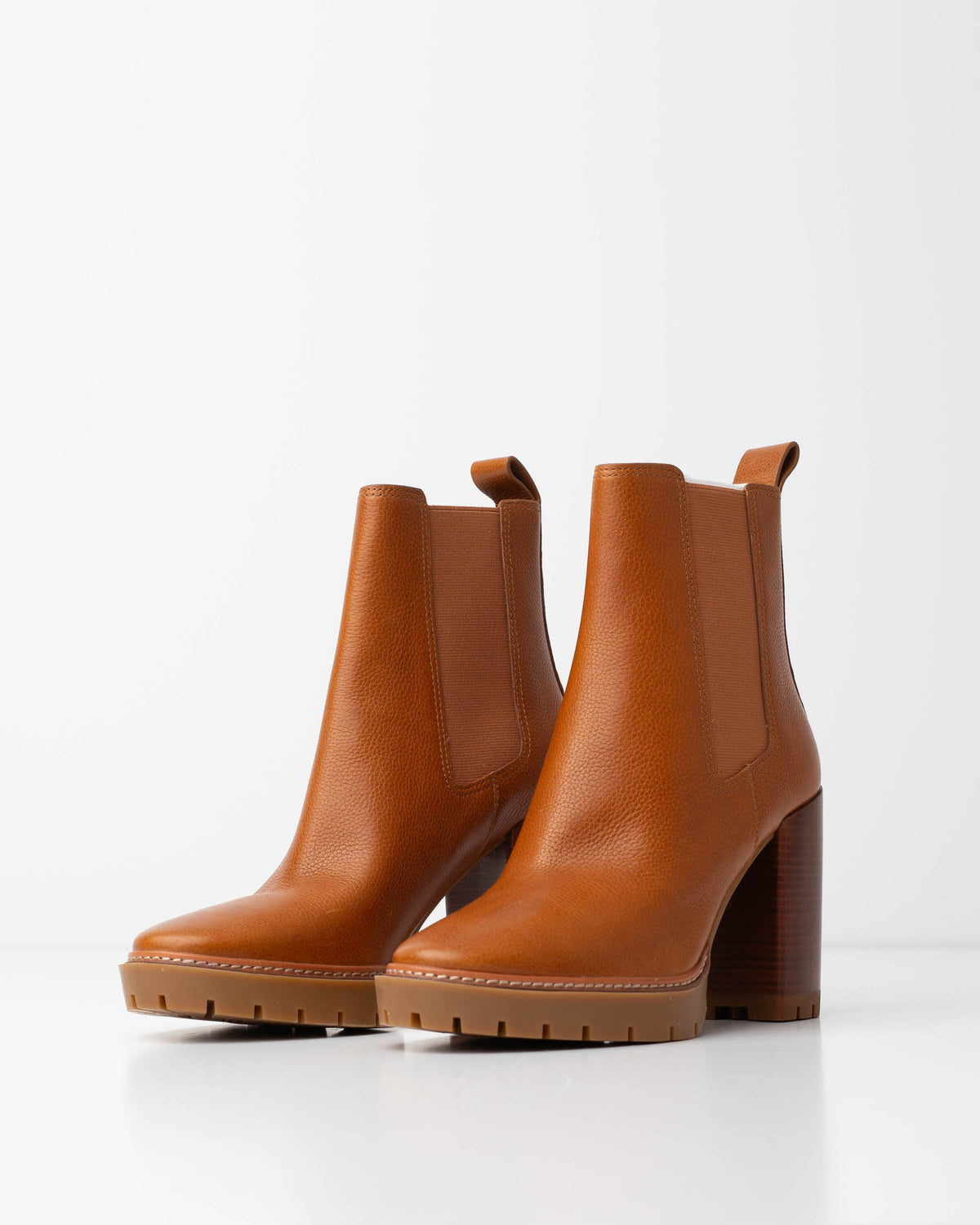 Tory Burch Carson Lug Sole High Heel Boots — Size 10 NWT
