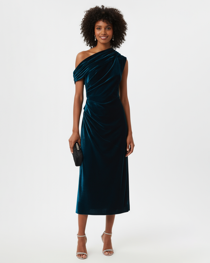 Shoshanna Grover Blue Velvet Dress