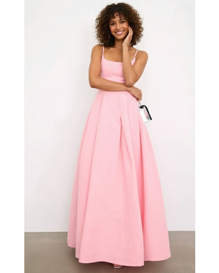 Staud Joy Gown in Pink Maxi Dress