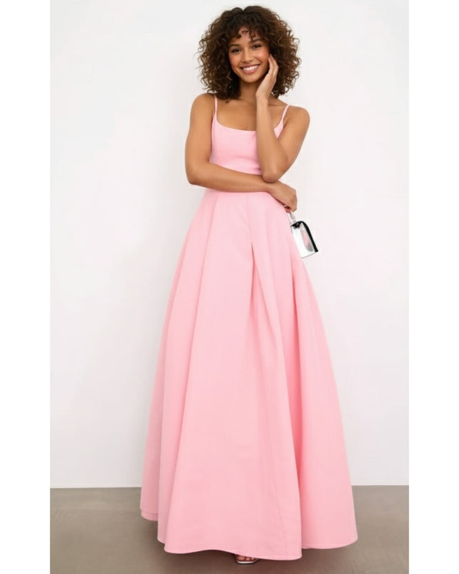Staud Joy Gown in Pink Maxi Dress