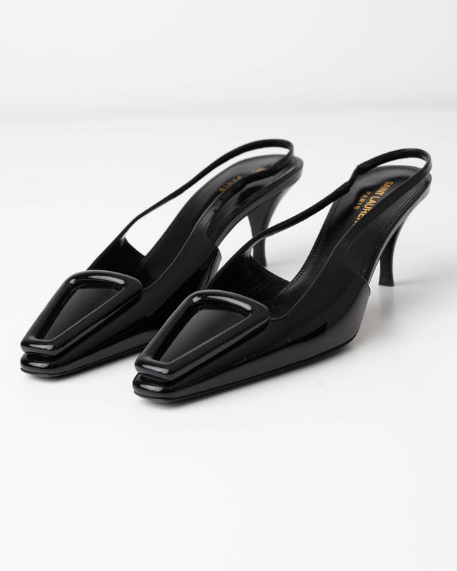 Saint Laurent Women's 24 Slingback Kitten Heel Pumps