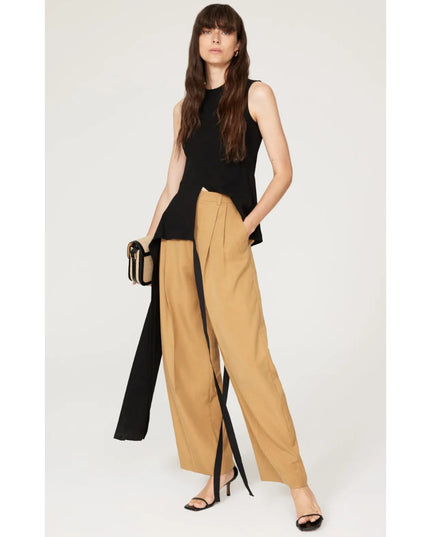 VINCE Drop Waist Pleated Pants