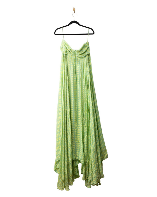 Alexis Elea Green Abstract Dress