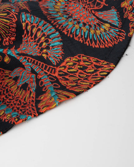 La DoubleJ Milano Black Floral Jersey Skirt