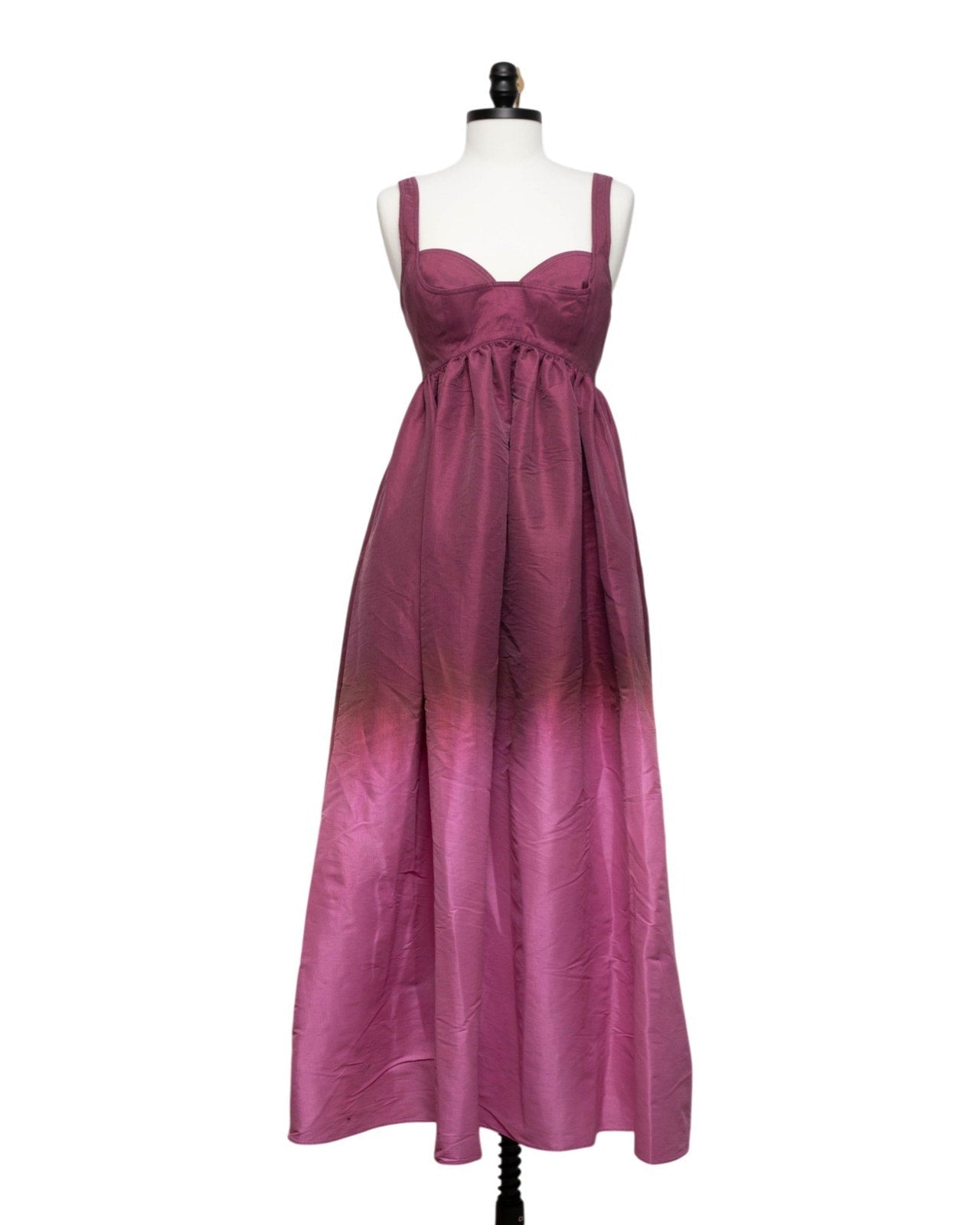 Acler Redin Maxi Dress Purple Ombre Sweetheart Gown Size 8 - Pre - owned - Wind & Song