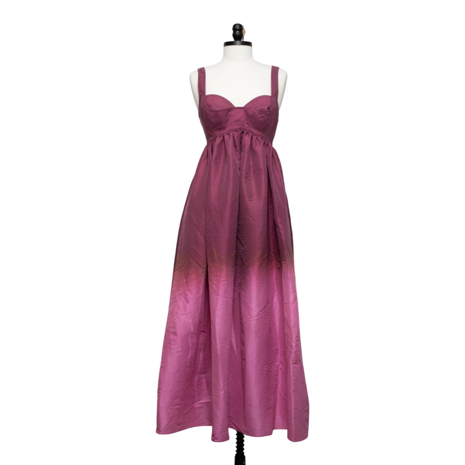 Acler Redin Maxi Dress Purple Ombre Sweetheart Gown Size 8 - Pre - owned - Wind & Song