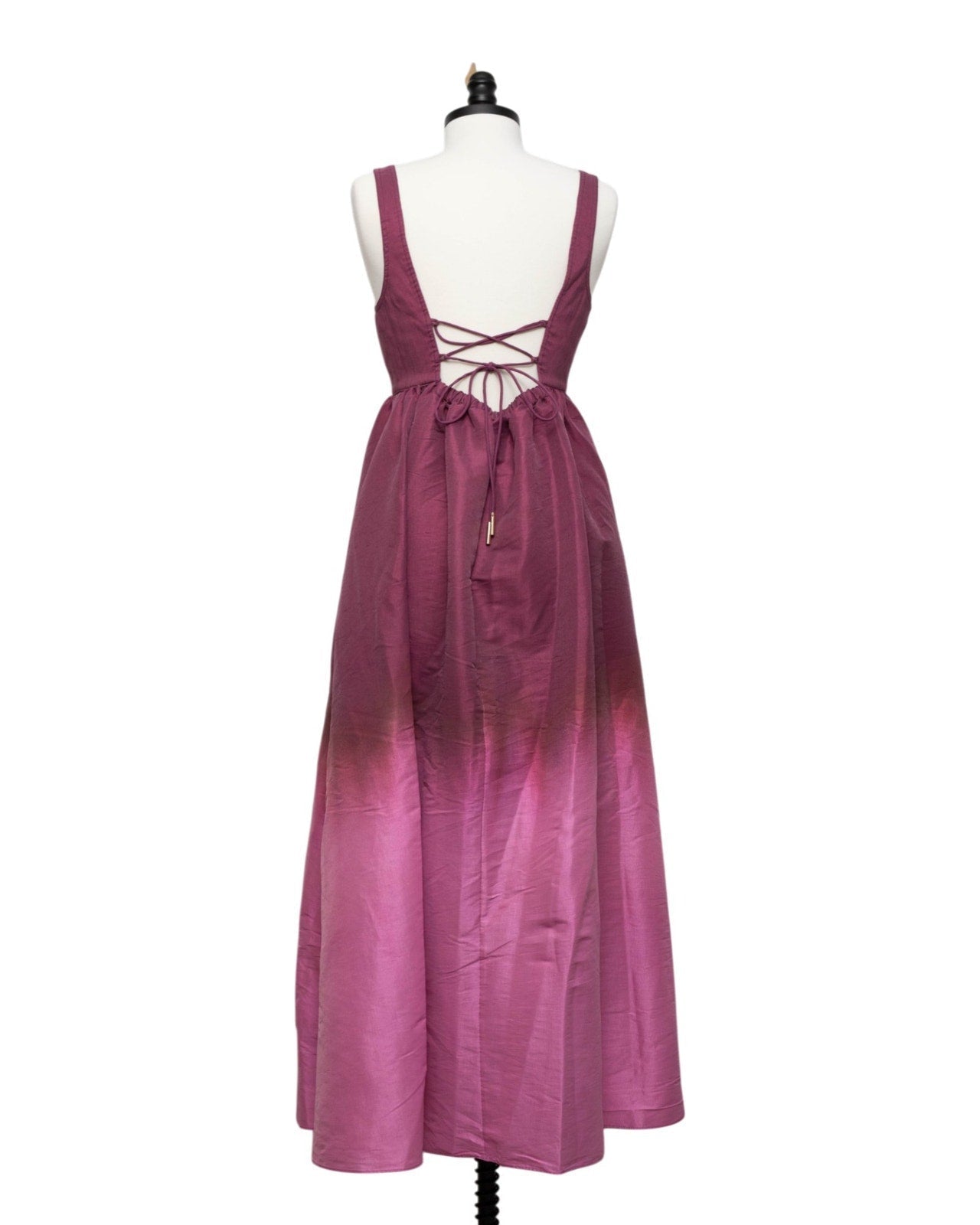 Acler Redin Maxi Dress Purple Ombre Sweetheart Gown Size 8 - Pre - owned - Wind & Song