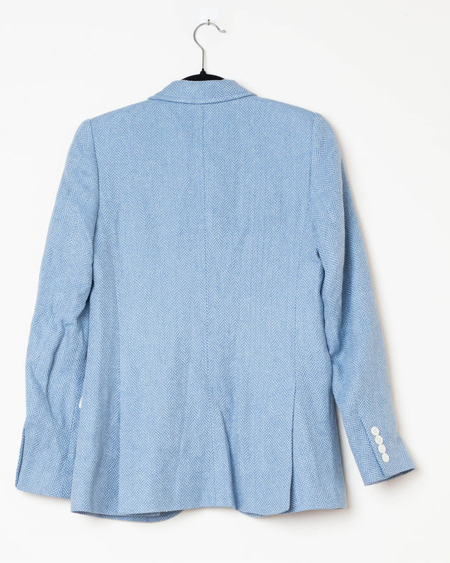 Polo Ralph Lauren Herringbone Linen-Blend Blazer - Size 2