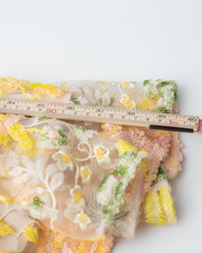 Dress The Population Yellow Floral Carina Dress