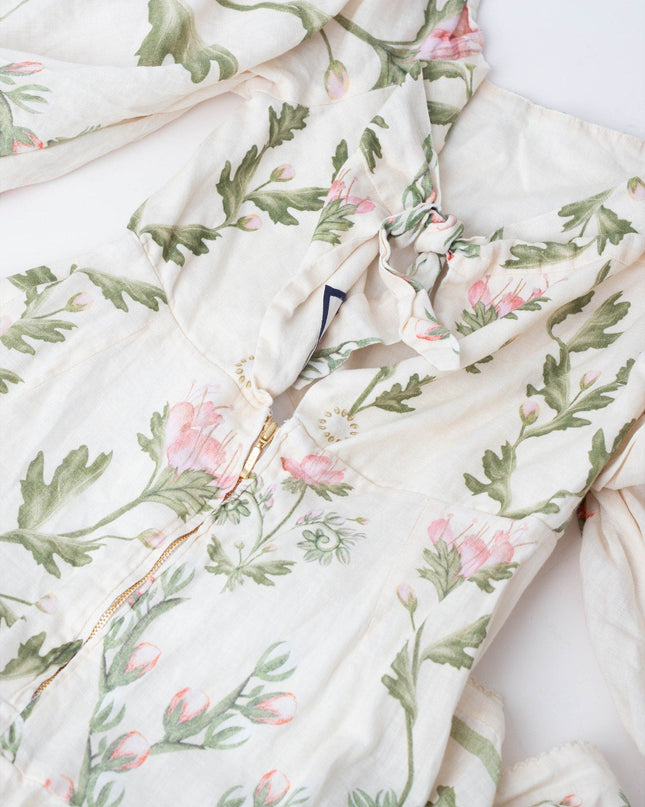 Agua by Agua Bendita Senlis Oasis Off - The - Shoulder Linen Maxi Dress - Wind & Song