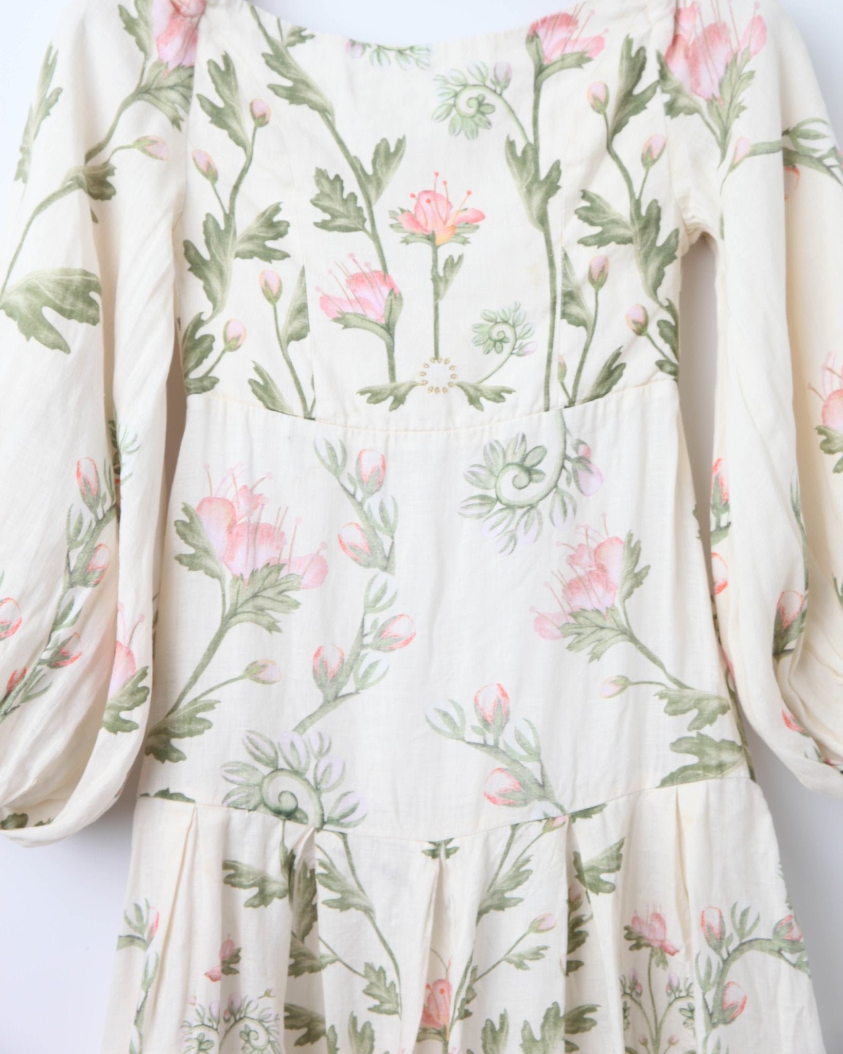 Agua by Agua Bendita Senlis Oasis Off - The - Shoulder Linen Maxi Dress Pre - owned - Wind & Song