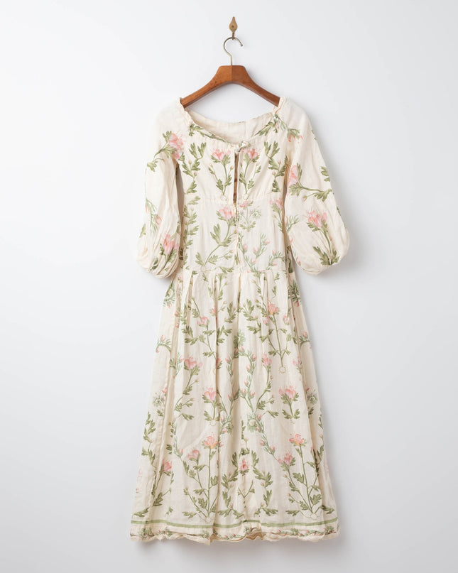 Agua by Agua Bendita Senlis Oasis Off - The - Shoulder Linen Maxi Dress Pre - owned - Wind & Song