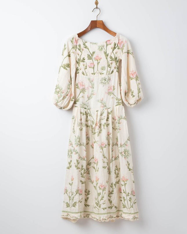 Agua by Agua Bendita Senlis Oasis Off - The - Shoulder Linen Maxi Dress Pre - owned - Wind & Song