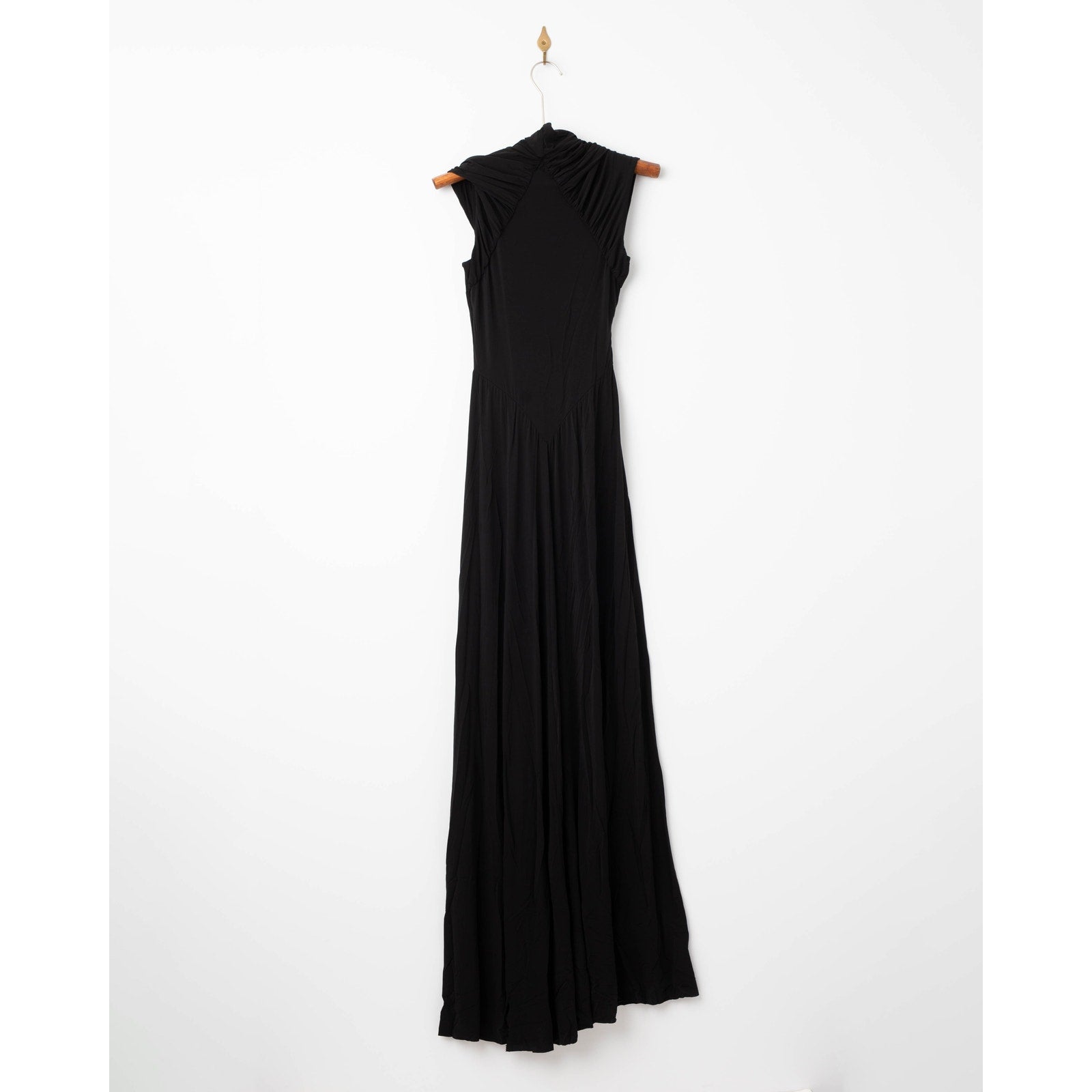 Alberta Ferretti Jersey High Neck Gown in Black - Wind & Song