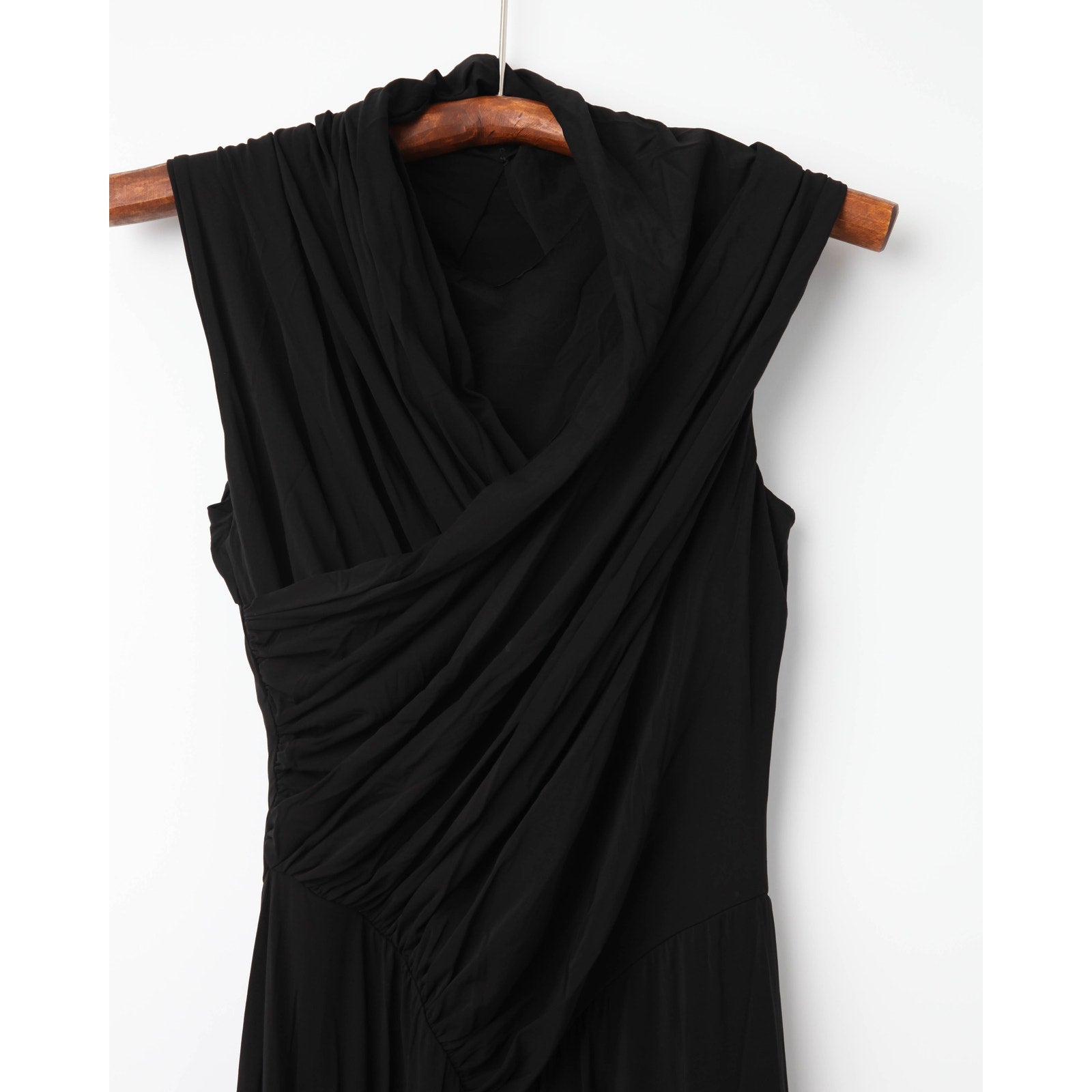 Alberta Ferretti Jersey High Neck Gown in Black - Wind & Song