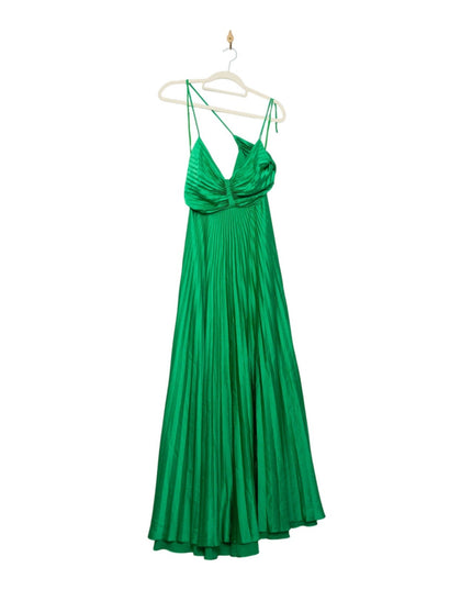 A.L.C. Aries Green Satin Maxi Dress Size 10 – Sweetheart A - Line - Wind & Song