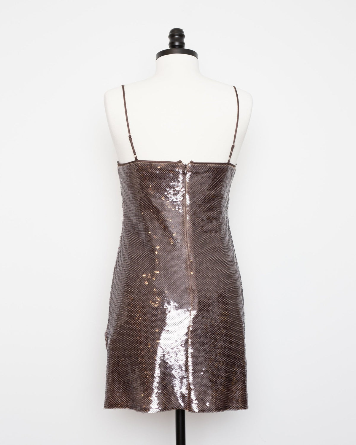 A.L.C. Dani Sequin Mini Dress – Brown, Size M - Wind & Song