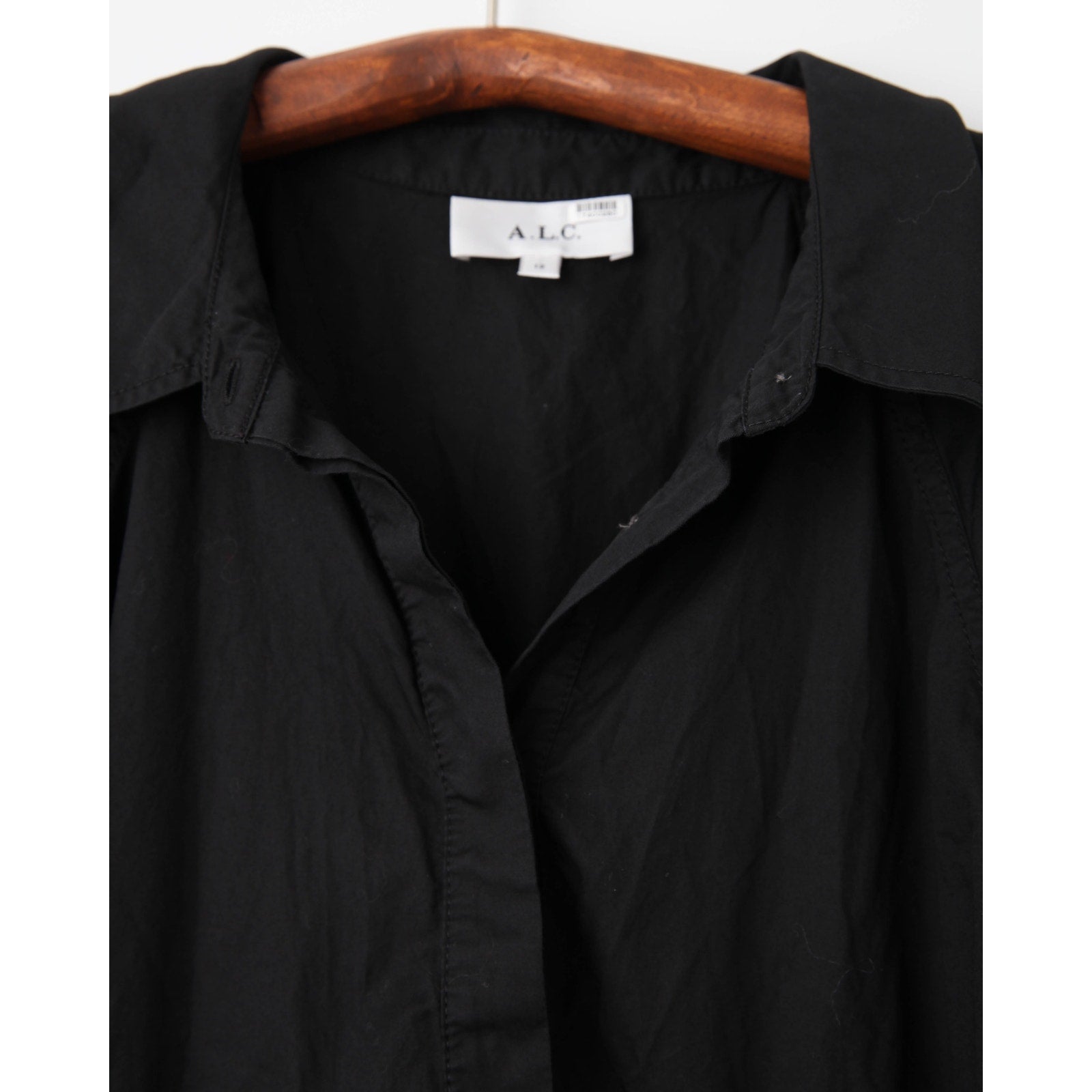 A.L.C. Julie Black Cotton Mini Dress - Wind & Song