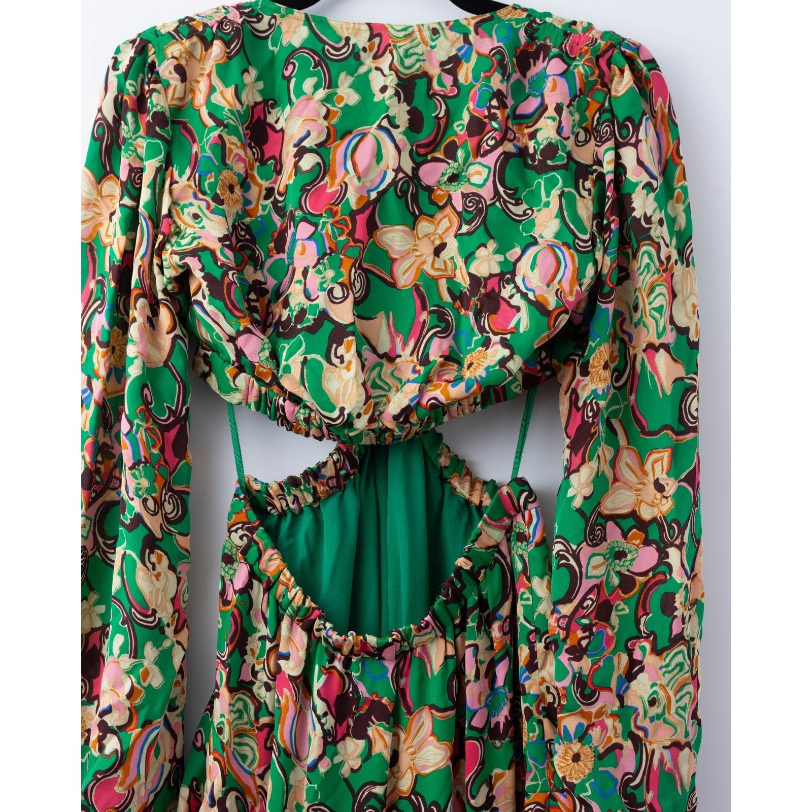 A.L.C. Women’s Bell Print Layered Cutout Maxi Dress - Wind & Song