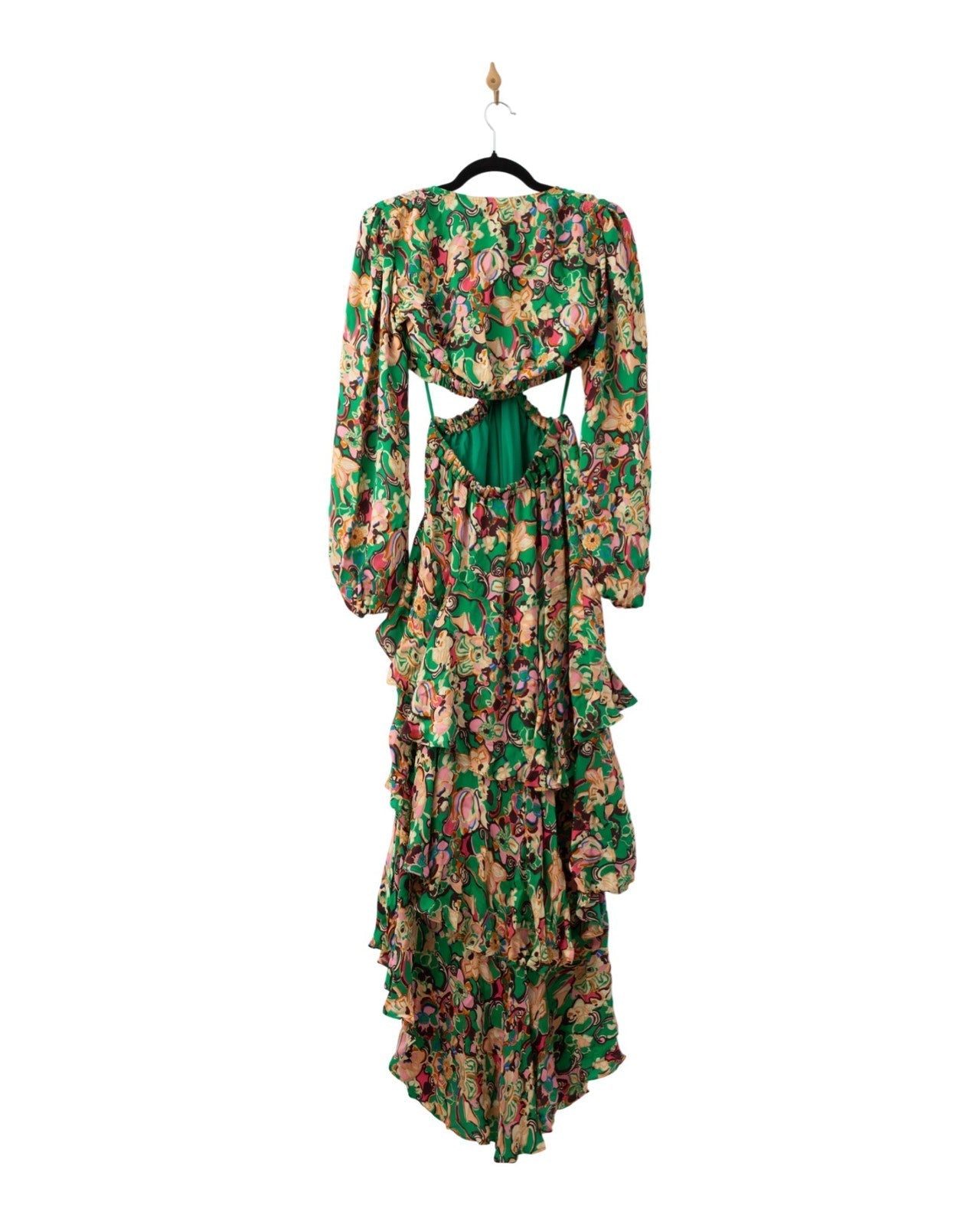 A.L.C. Women’s Bell Print Layered Cutout Maxi Dress - Wind & Song