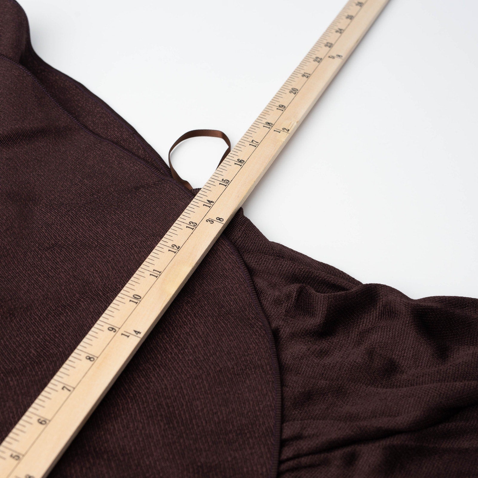 Altuzarra Knit Vivi Dress with Satin Ruffle in Charred Oak - Wind & Song