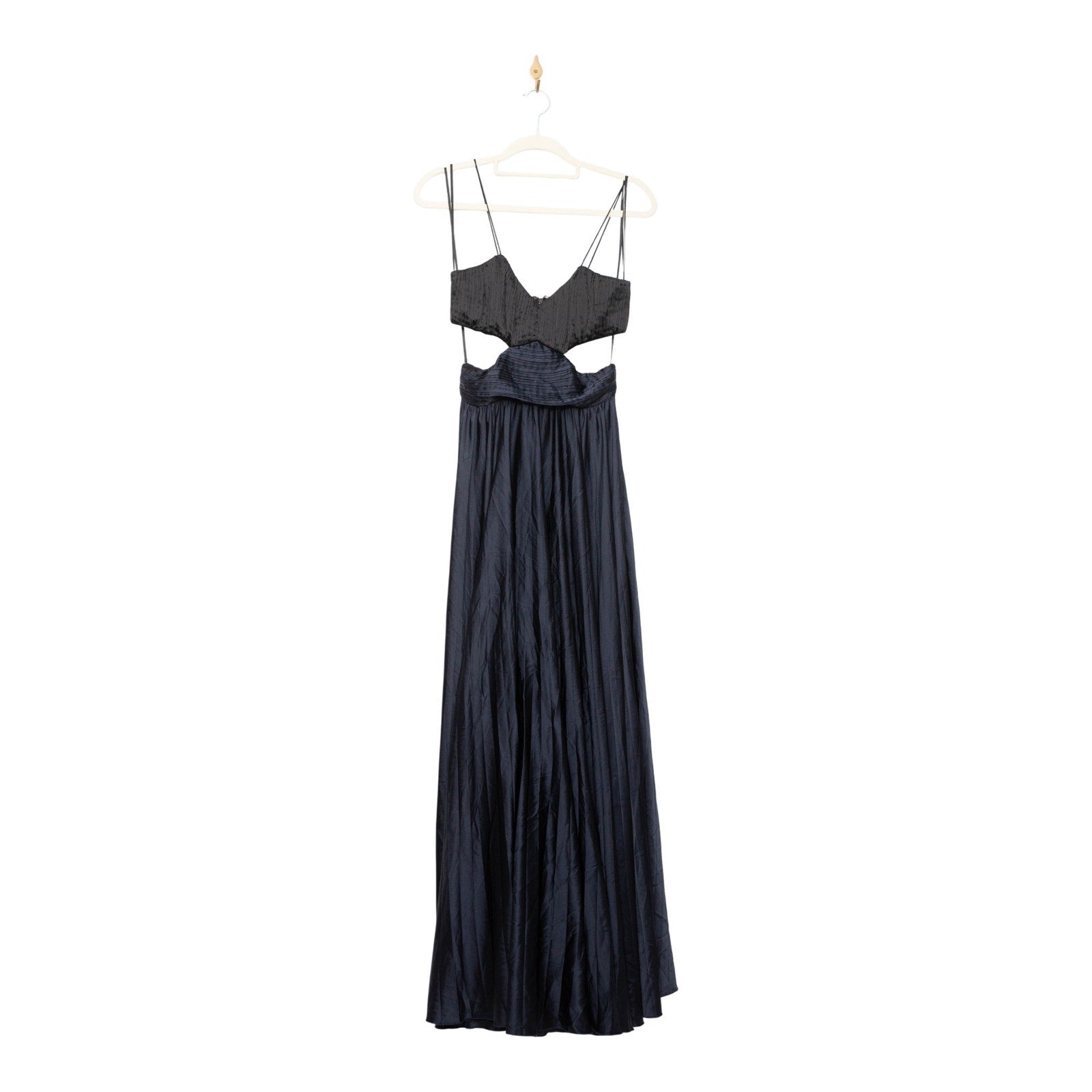 AMUR Elodie Gown in Navy & Black Size 4 - Pre - owned - Wind & Song