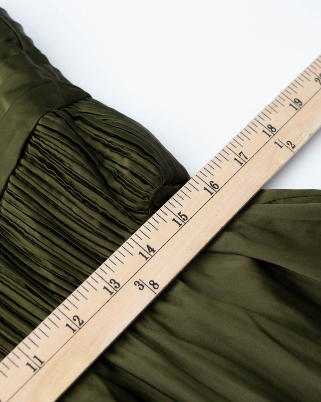 AMUR Green Satin Belle Dress - Wind & Song