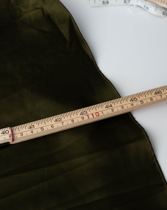 AMUR Green Satin Belle Dress - Wind & Song